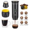 3-in-1 Portable Espresso Machine Cordless Self-Heating Coffee Maker with 7500mAh Battery 90℃/194℉ Heating 20Bar Pressure Anti-Dry Burn Fit for Ground