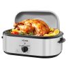 VEVOR Roaster Oven, 22QT Electric Roasting Pan, 150-450 F Adjustable Temp Multifunctional Electric Roaster Oven with Self-Basting Lid