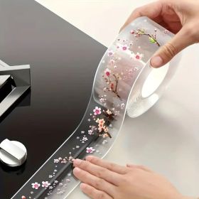 Decorative Waterproof Gap Sealant – Floral Design Self-Adhesive Tape for Sink Edges & Countertops (2 Rolls, Easy Installation)