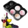 1.77”Sphere Ice Ball Maker Mold Silicone Ice Cube Tray with Lid Easy Fill and Release Ice Maker for Parties Events