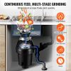 Garbage Disposal, 1HP 3270RPM Continuous Feed Food Waste Disposer, EZ Connect Food Waste Grinding System with Sound Reduction