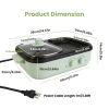2-in-1 Electric Hot Pot & Grill Combo, Dual Separate Temperature Control, Non-Stick Die-Cast Aluminum, Overheat Protection