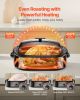 VEVOR Roaster Oven, 18QT Fast-Cooking Turkey Roaster, 150-450 Fahrenheit Adjustable Temp Turkey Oven with Self-Basting Lid, Removable Pan and Rack