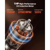 Food Waste Garbage Disposal, 1HP 3700RPM DC Motor, Continuous Feed Kitchen Sink Garbage Disposer
