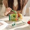 Portable Salad Container With Side Opening for Office/Travel