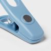 4pk Bag Clip Set Assorted blue shades