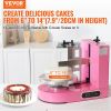 Cake Decorating Machine Cake Frosting Spreading for 6" to 14" Cake Pink