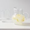 90.6 fl oz Glass Round Pitcher with Handle - Traditional Clear Beverage Server