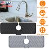 Silicone Faucet Mat Kitchen Sink Splash Guard Drain Mat Drying Pad Kitchen Mat Bathroom Drip Catcher