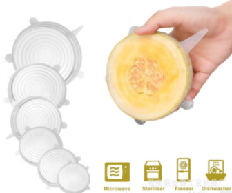 6-piece stretch siliconecover (Option: White-3 Set)