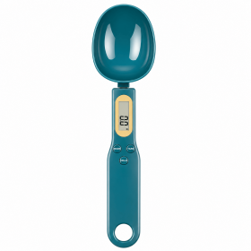 Kitchen Scale Measuring Spoon Scale Compact Food Weighing Scale For Dry And Wet Ingredients (Color: Dark Green)