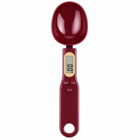 Kitchen Scale Measuring Spoon Scale Compact Food Weighing Scale For Dry And Wet Ingredients (Color: Red)