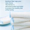 5pcs Of 10 Non-stick Rags, Kitchen Scouring Pads, Bamboo Fiber Brush Dishes, Household Cleaning Wipes, Bamboo Fiber Dishcloths